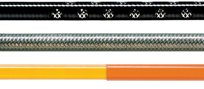 Polyimide medical tubing samples showing custom laser machining and braid reinforcing.